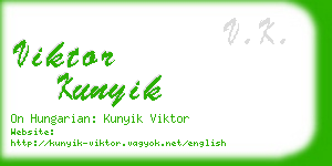 viktor kunyik business card